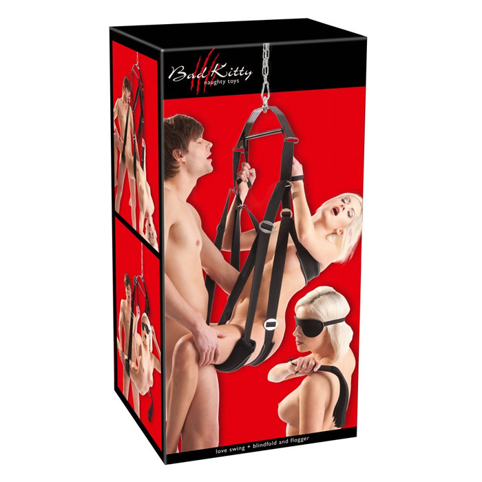 Bad Kitty Love Swing + Blindfold And Whip