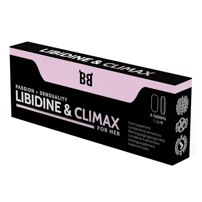 Libidine & Climax Aumento Líbido Para Mujer 4 Cápsulas