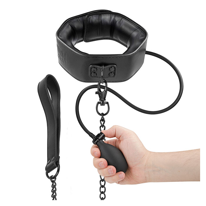 Collar Hinchable Con Correa