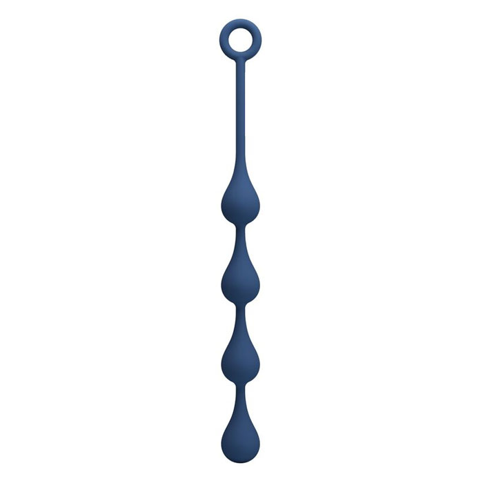 Blue Silicone Anal Beads