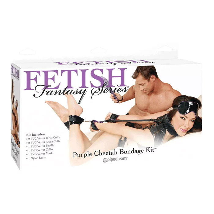 Purple Cheetah Bondage Kit
